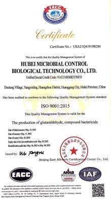 ISO9001證書中文